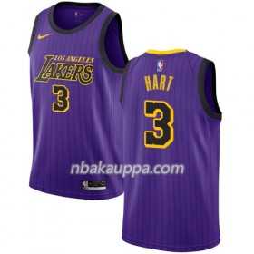 Los Angeles Lakers Josh Hart 3 2018-19 Nike City Edition Violetti Pelipaidat Swingman - Miesten